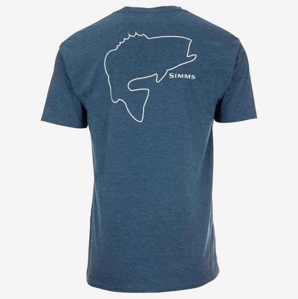Футболка Bass Outline T-Shirt (sailor blue heather; Мужской M (50))